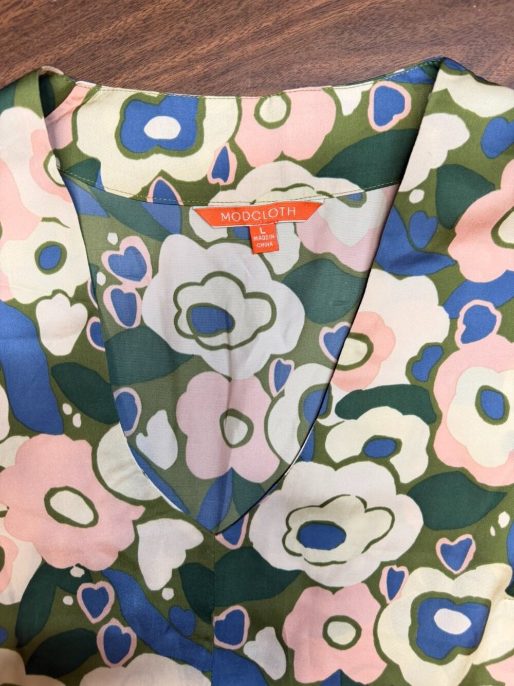 ModCloth Floral Top - Large